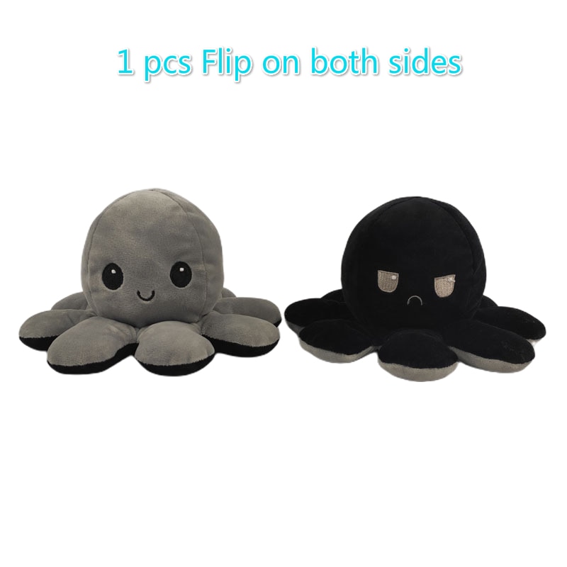 Reversible Plush Octopus Stuffed Toy